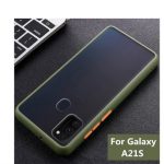 کاور مدل هیبریدی پشت مات مناسب برای گوشی موبایل سامسونگ Galaxy A21S