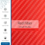 برچسب پوششی ماهوت مدل Red-Fiber-FullSkin مناسب برای گوشی موبایل اپل iPhone 6S Plus