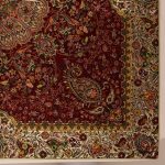 رومیزی ترمه نگین خاتم یزد طرح افشاری کد ZRSH