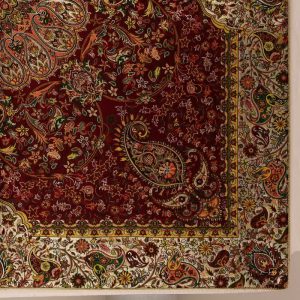 رومیزی ترمه نگین خاتم یزد طرح افشاری کد ZRSH